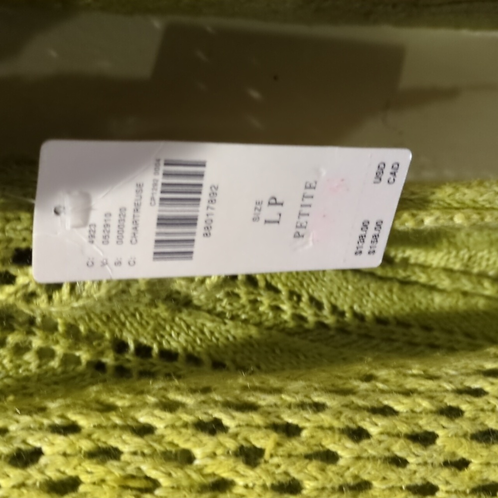 Women's Green Knit Sweater Size Lp - Picture 12 of 12